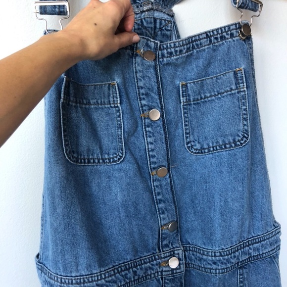 🛑SOLD ASOS Denim Button Up Overall Dress - Picture 5 of 8